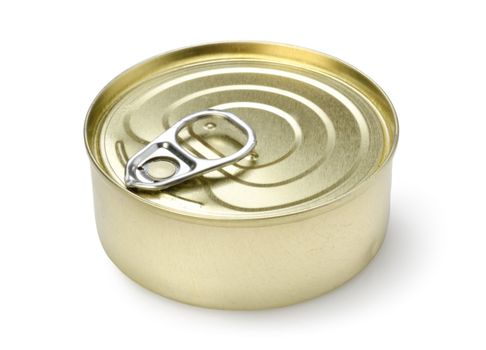 Canned pate isolated