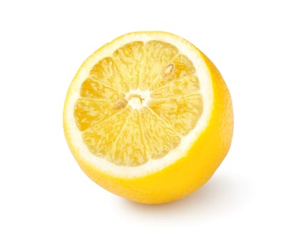 Ripe lemon isolated