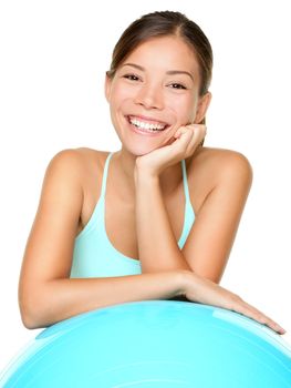 Fitness pilates woman smiling