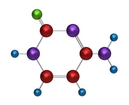 Molecule of cytosine 