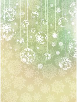 Elegant blue christmas background. EPS 8 vector file included