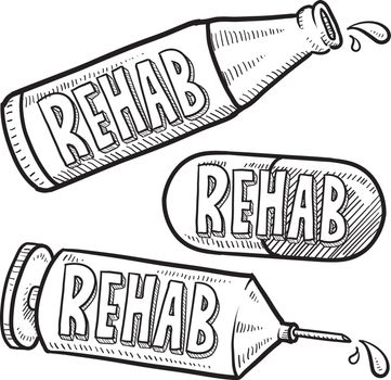 Rehab drugs and alcohol sketch