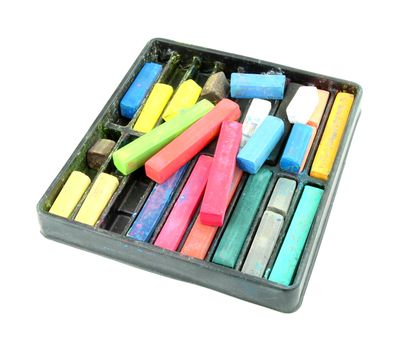Multicolored artist's pastels (chalk)