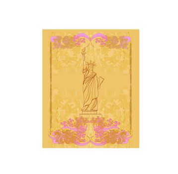 Statue Of Liberty - vintage paper