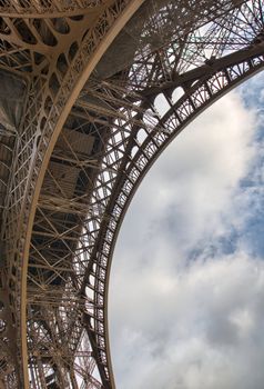 Powerful Structure of Eiffel Tower in Paris