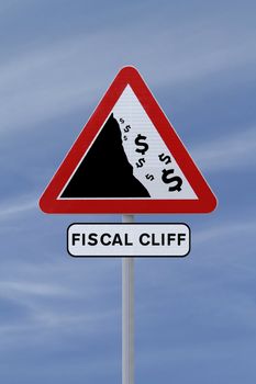 Fiscal Cliff Road Sign