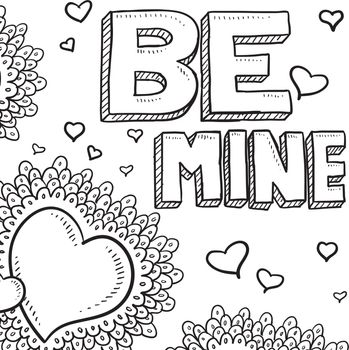 Be Mine Valentine sketch