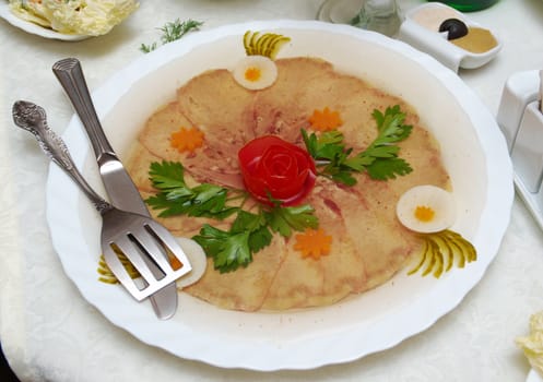 Aspic from meat 