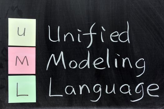 Chalk drawing - UML, Unified Modeling Language