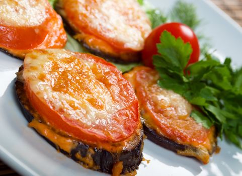 roasted tomato and eggplant