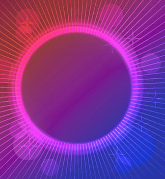 Vector illustration of Abstract color glowing background