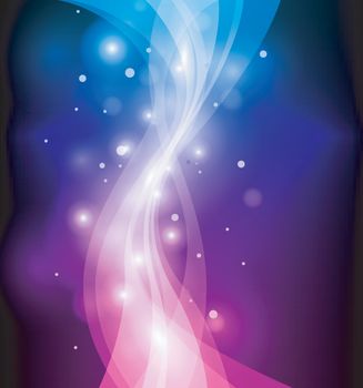 Vector illustration of Abstract color glowing background