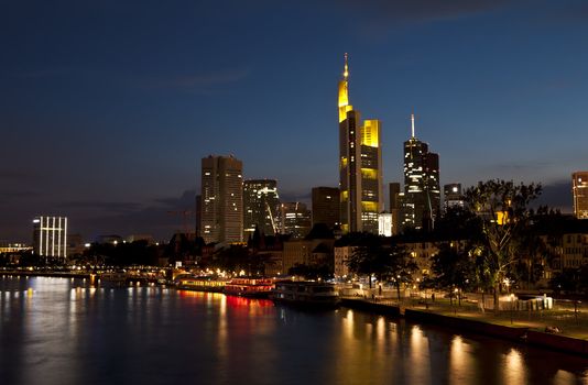 Frankfurt am Main in night lights