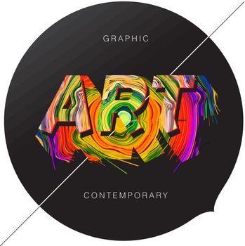 Contemporary Art abstract background, vector Eps 10 image.