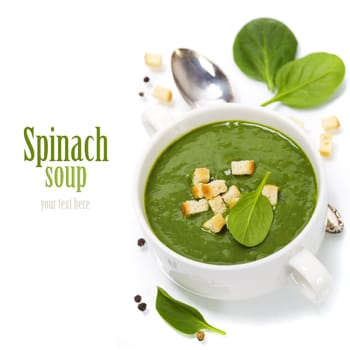 Traditional Spinach soup