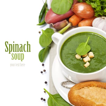 Traditional Spinach soup