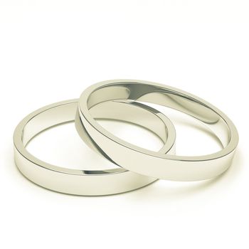 silver or platinum wedding rings