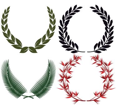 Laurel wreath and honors