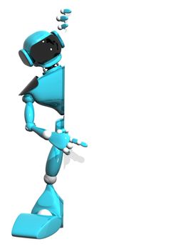 robot with a white background