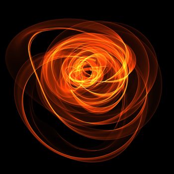 abstract fiery nebula