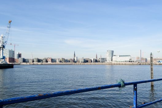 Hamburg view with Elbphilharmonie