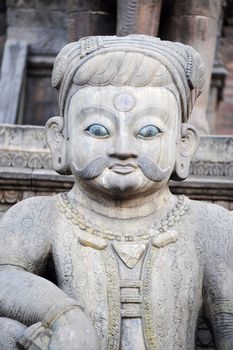 Ancient buddha sculpture in Nepal