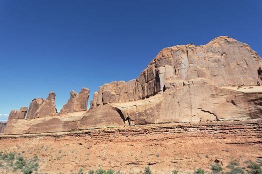 red rocks in Arches