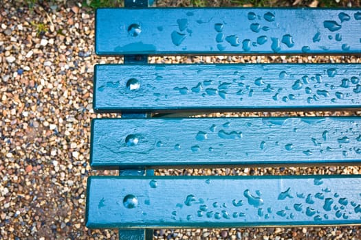 Bench after rain
