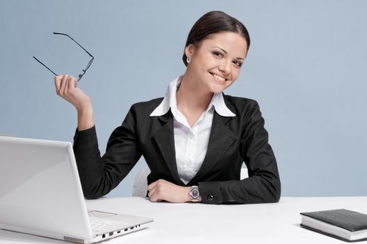 Business woman working in office place