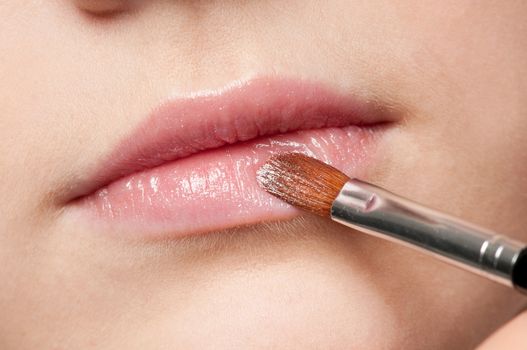 Lips make-up zone