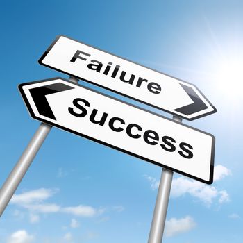 Failure or success concept.