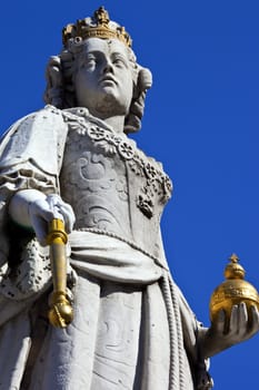Queen Anne Statue at St. Paul's Cathedral in London