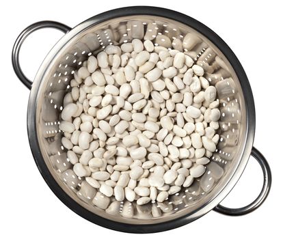 Beans in a colander