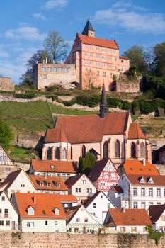 Town of Hirschhorn Hesse Germany