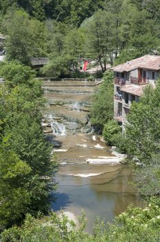 Rupit village through which the river