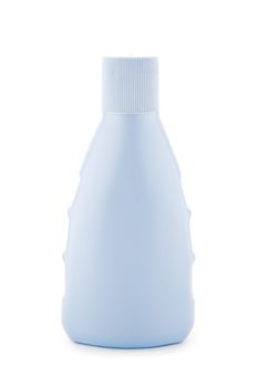 blue plastic brightly bottle