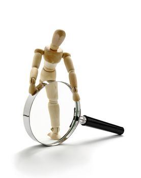 Manikin and magnifier