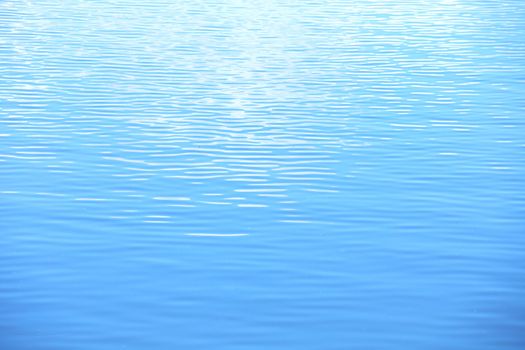 water is a blue and the small ripples