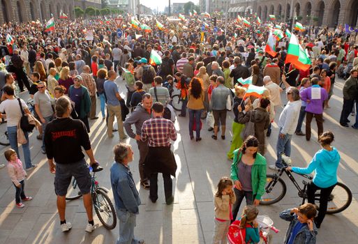 Bulgaria anti socialist government protest