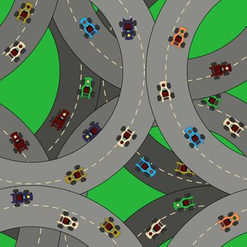 Kart racing pattern