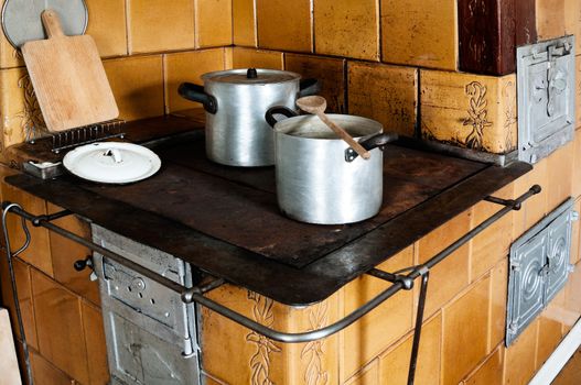 Old-fashioned Kitchen Stove