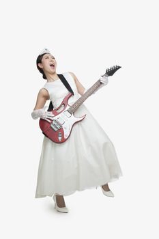 Princess Singing with Rock Guitar