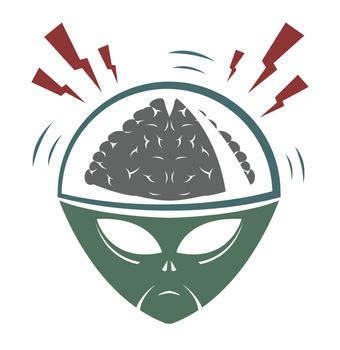 Vector illustration of alien invader 