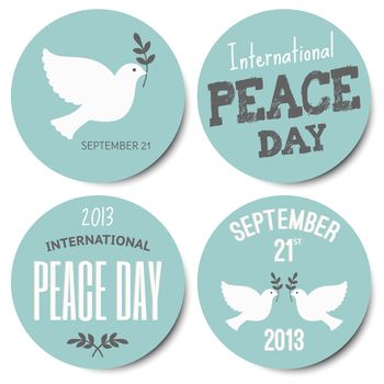 Peace Day Stickers Collection