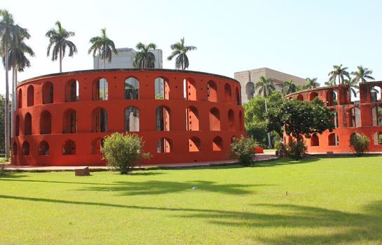 red circular building