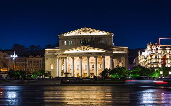 The State Academic Bolshoi Theatre of Russia in Moscow