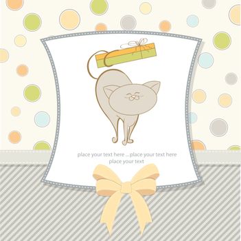 special gift card with cat
