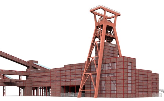 The Zollverein was a 1847 to 1986 active coal mine in Essen.