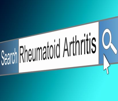 Rheumatoid Arthritis concept.
