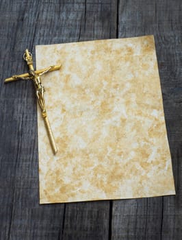 Paper With Crucifix